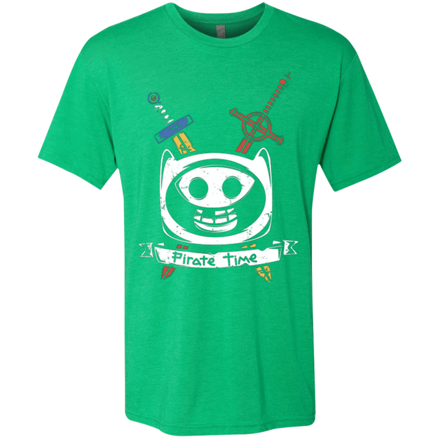 T-Shirts Envy / Small Pirate Time Men's Triblend T-Shirt