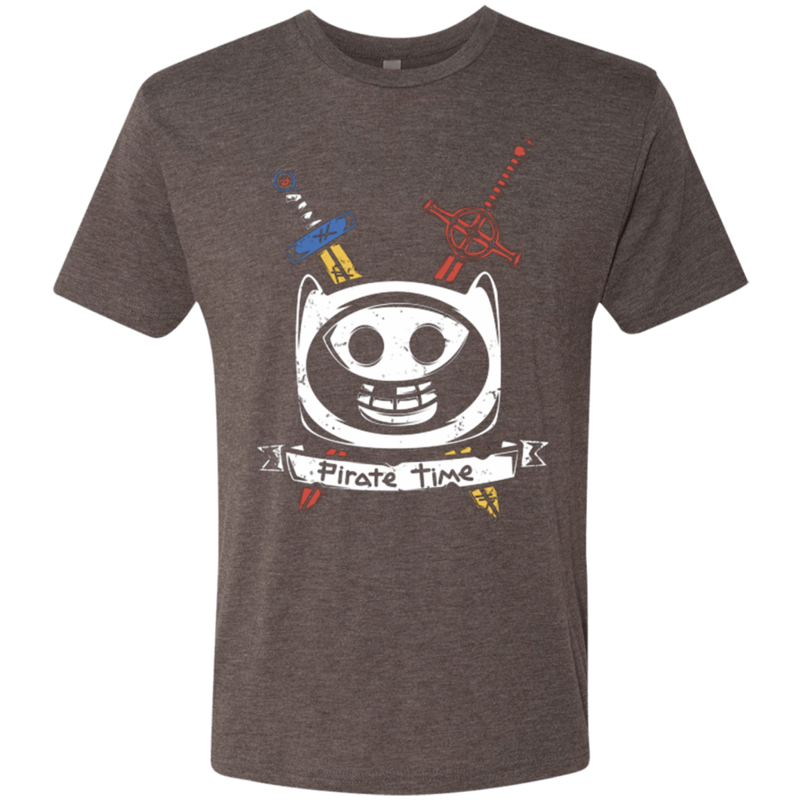 T-Shirts Macchiato / Small Pirate Time Men's Triblend T-Shirt