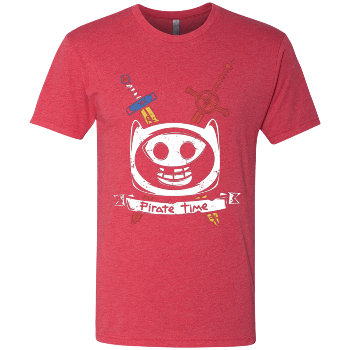 T-Shirts Vintage Red / Small Pirate Time Men's Triblend T-Shirt