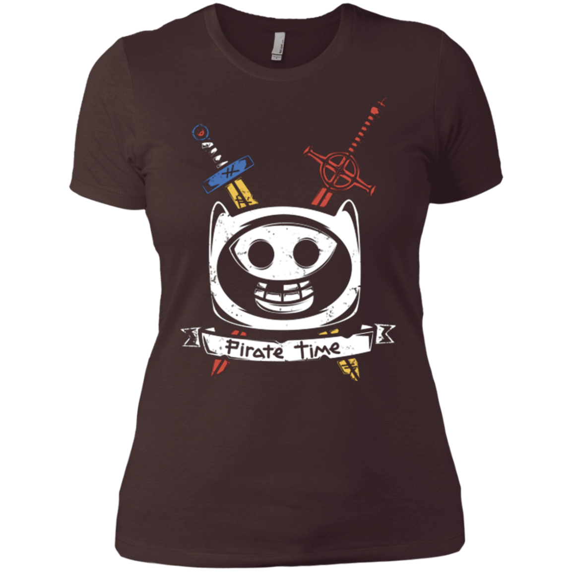 T-Shirts Dark Chocolate / X-Small Pirate Time Women's Premium T-Shirt