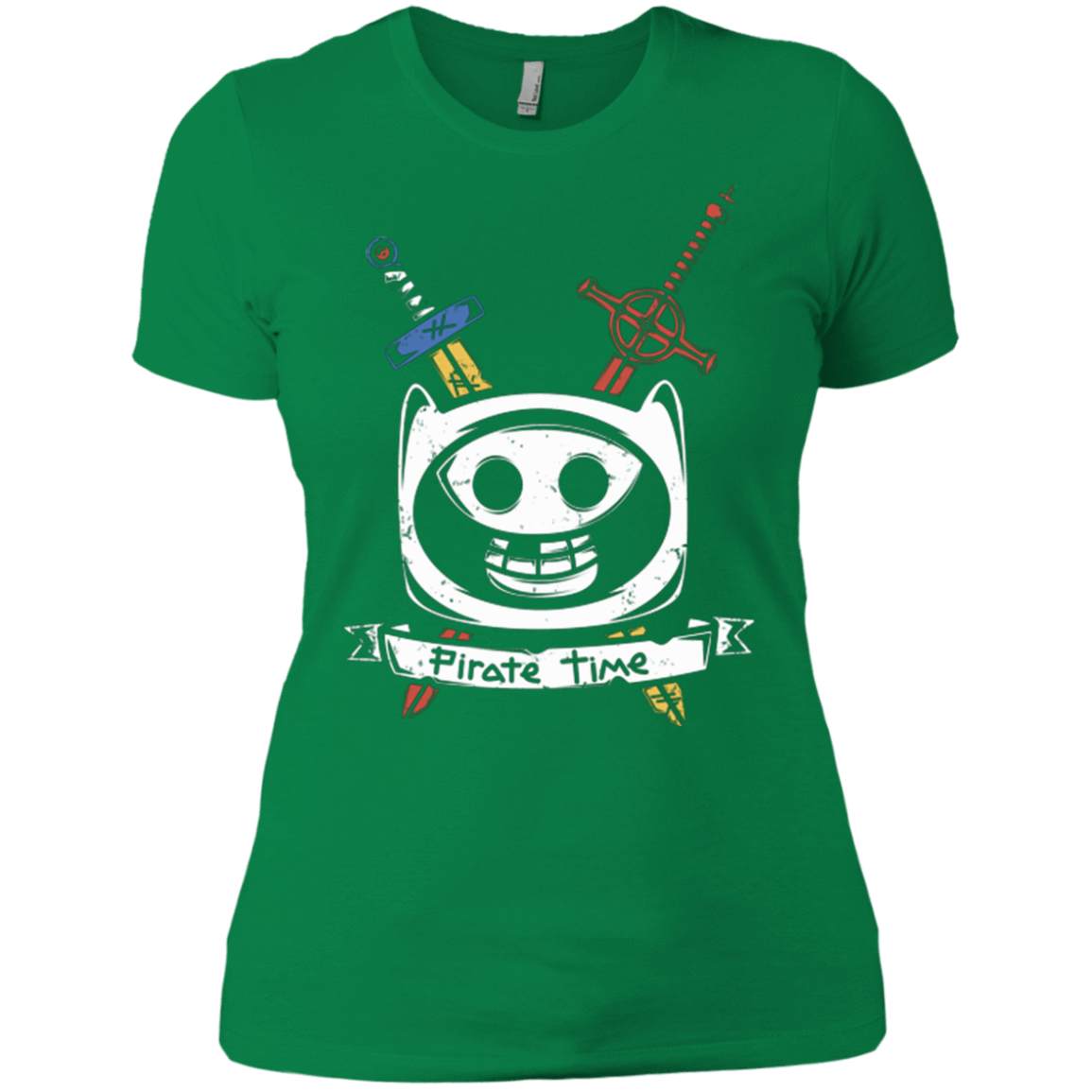 T-Shirts Kelly Green / X-Small Pirate Time Women's Premium T-Shirt