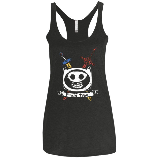T-Shirts Vintage Black / X-Small Pirate Time Women's Triblend Racerback Tank