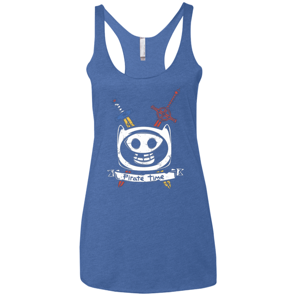 T-Shirts Vintage Royal / X-Small Pirate Time Women's Triblend Racerback Tank