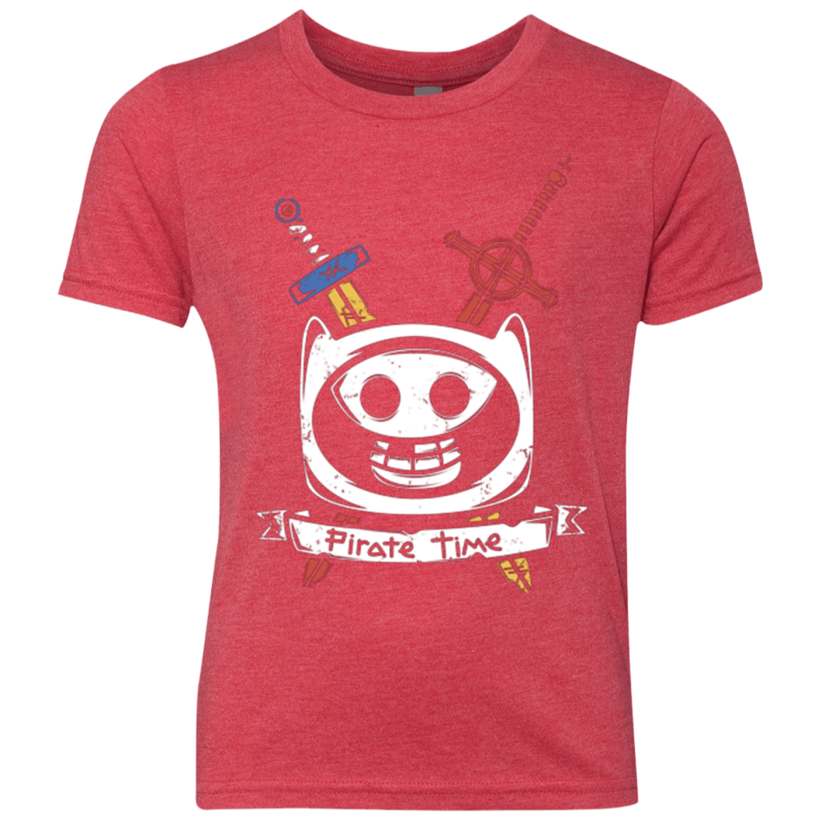 T-Shirts Vintage Red / YXS Pirate Time Youth Triblend T-Shirt