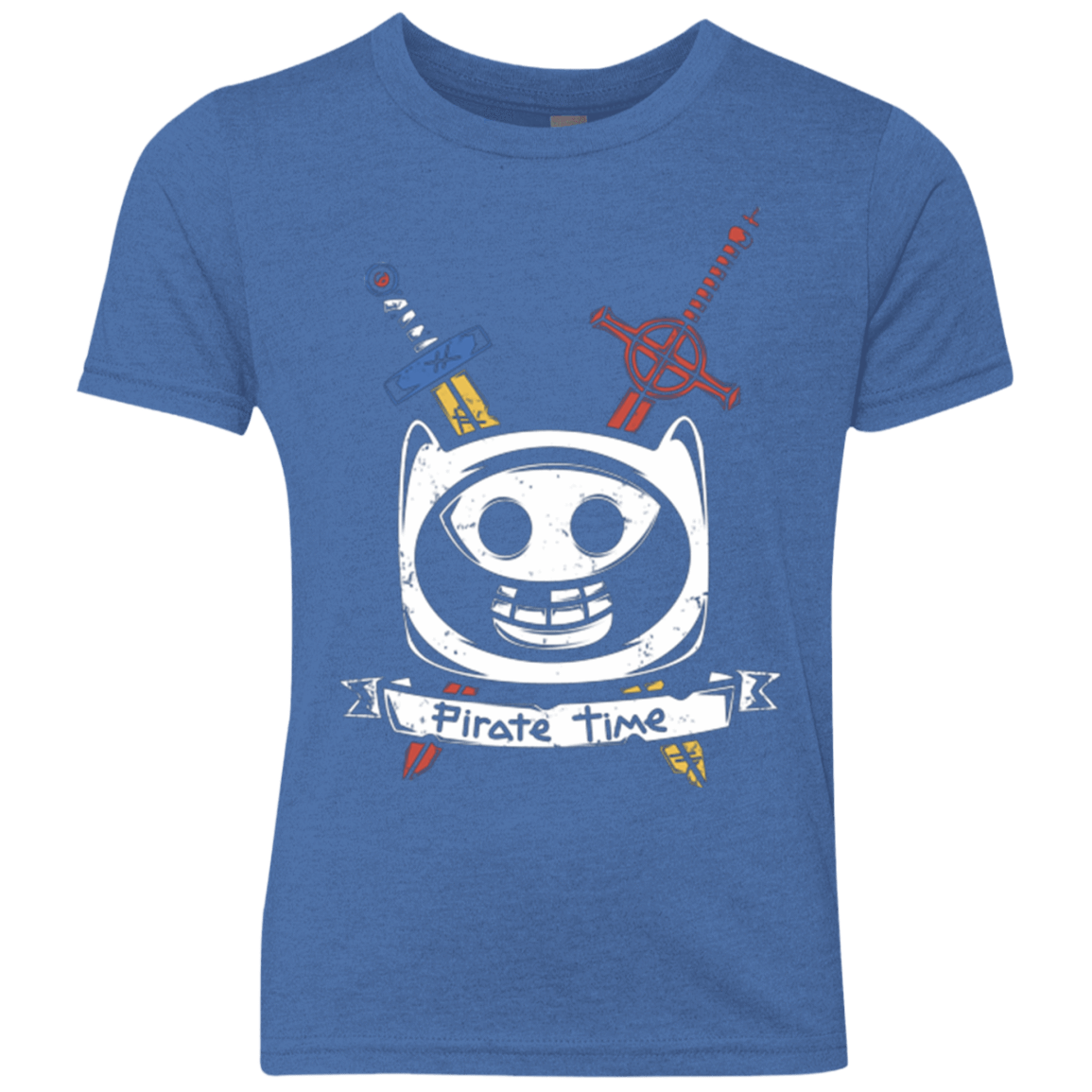 T-Shirts Vintage Royal / YXS Pirate Time Youth Triblend T-Shirt