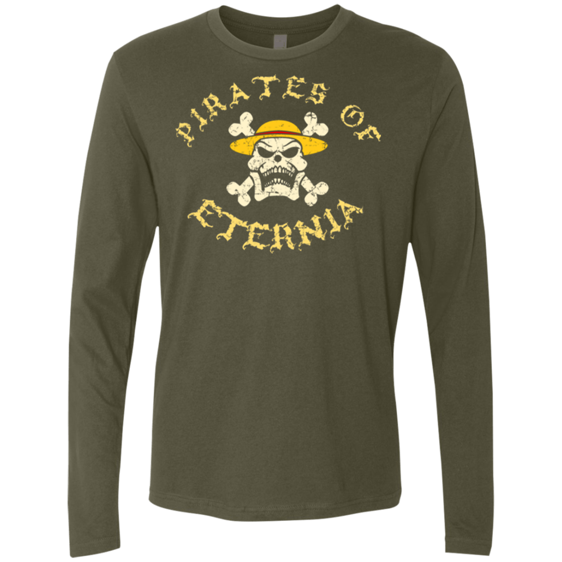 T-Shirts Military Green / Small Pirates of Eternia Men's Premium Long Sleeve