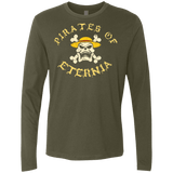 T-Shirts Military Green / Small Pirates of Eternia Men's Premium Long Sleeve