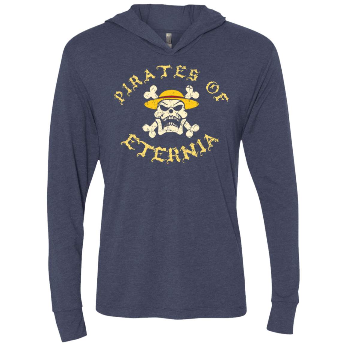 T-Shirts Vintage Navy / X-Small Pirates of Eternia Triblend Long Sleeve Hoodie Tee