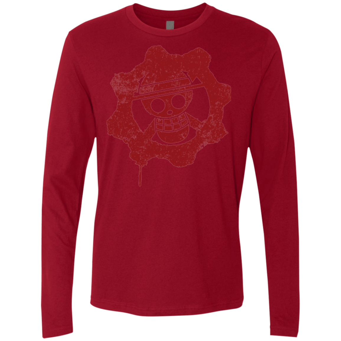 T-Shirts Cardinal / Small Pirates of War Men's Premium Long Sleeve