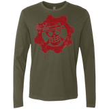 T-Shirts Military Green / Small Pirates of War Men's Premium Long Sleeve