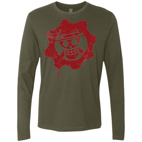 T-Shirts Military Green / Small Pirates of War Men's Premium Long Sleeve