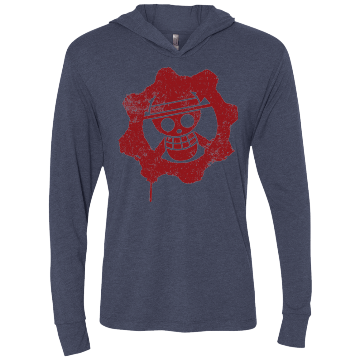 T-Shirts Vintage Navy / X-Small Pirates of War Triblend Long Sleeve Hoodie Tee