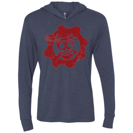 T-Shirts Vintage Navy / X-Small Pirates of War Triblend Long Sleeve Hoodie Tee