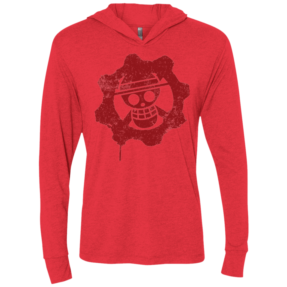 T-Shirts Vintage Red / X-Small Pirates of War Triblend Long Sleeve Hoodie Tee