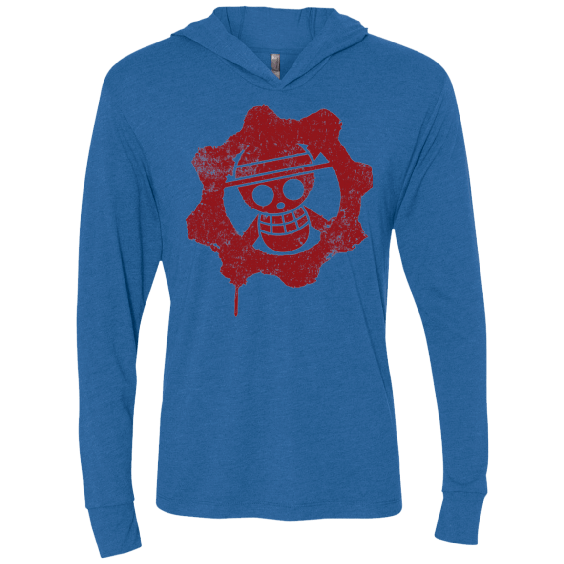 T-Shirts Vintage Royal / X-Small Pirates of War Triblend Long Sleeve Hoodie Tee