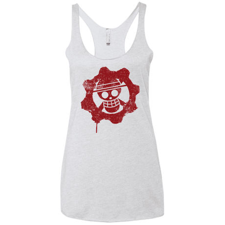 T-Shirts Heather White / X-Small Pirates of War Women's Triblend Racerback Tank