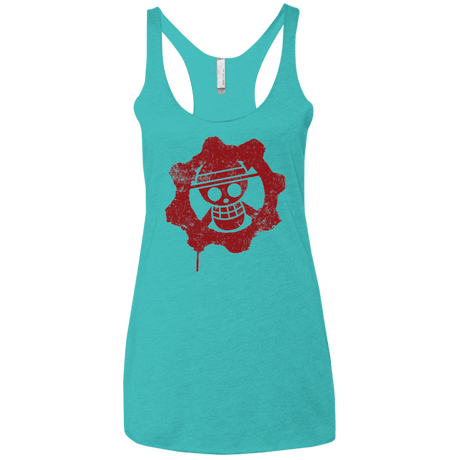T-Shirts Tahiti Blue / X-Small Pirates of War Women's Triblend Racerback Tank