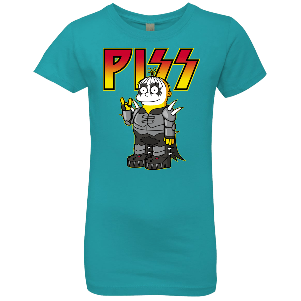 T-Shirts Tahiti Blue / YXS Piss Girls Premium T-Shirt