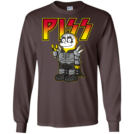 T-Shirts Dark Chocolate / S Piss Men's Long Sleeve T-Shirt