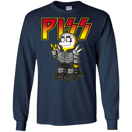 T-Shirts Navy / S Piss Men's Long Sleeve T-Shirt