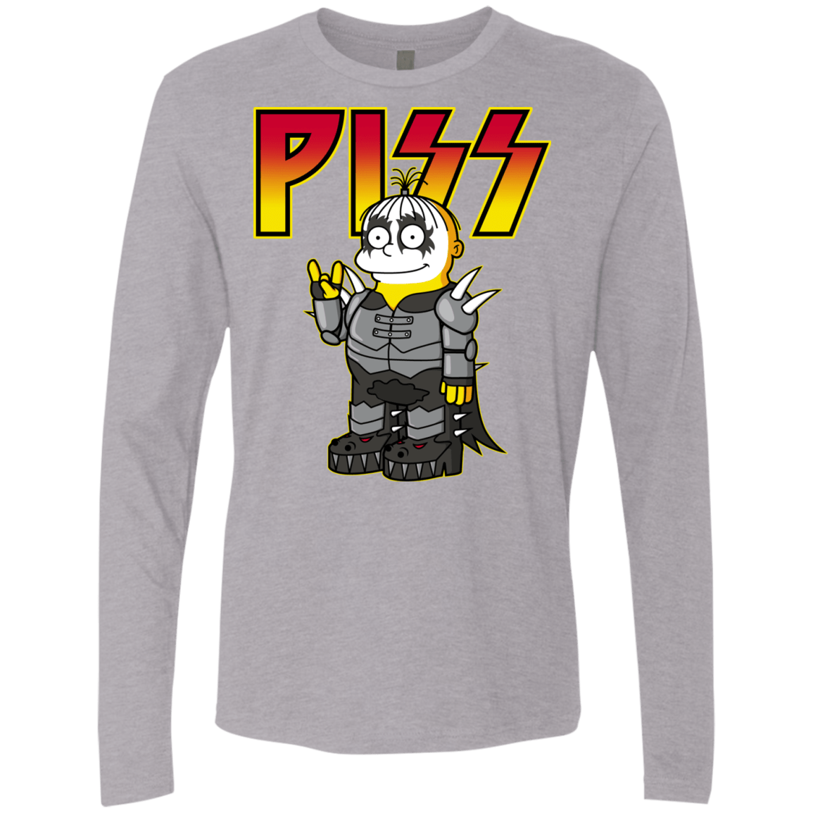 T-Shirts Heather Grey / S Piss Men's Premium Long Sleeve