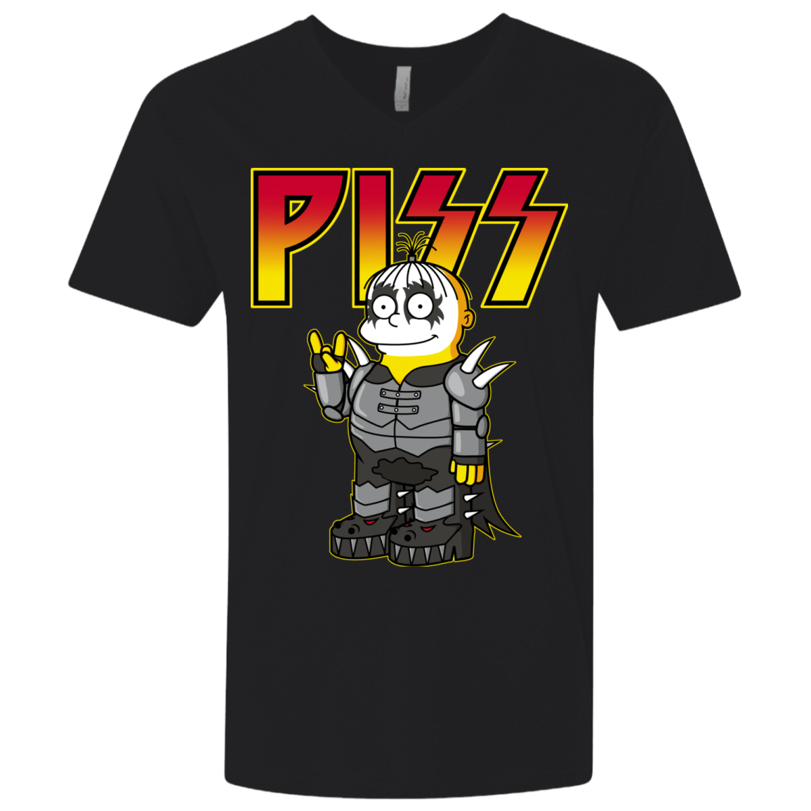 T-Shirts Black / X-Small Piss Men's Premium V-Neck