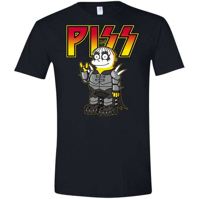 T-Shirts Black / X-Small Piss Men's Semi-Fitted Softstyle