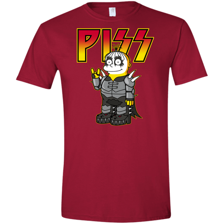 T-Shirts Cardinal Red / S Piss Men's Semi-Fitted Softstyle