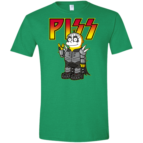T-Shirts Heather Irish Green / S Piss Men's Semi-Fitted Softstyle