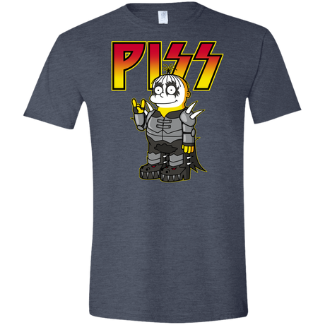 T-Shirts Heather Navy / S Piss Men's Semi-Fitted Softstyle