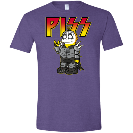 T-Shirts Heather Purple / S Piss Men's Semi-Fitted Softstyle