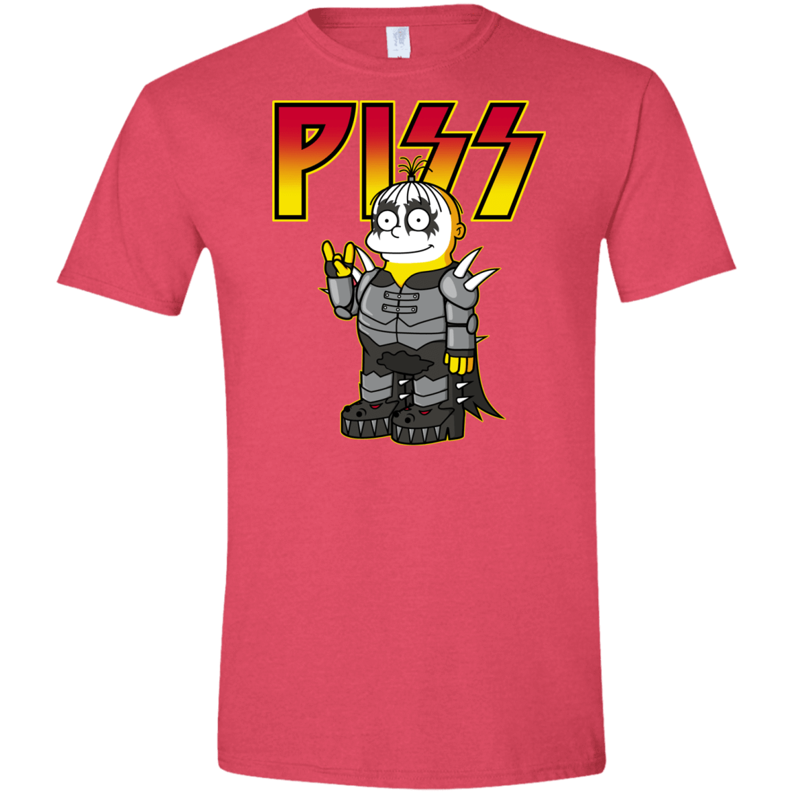 T-Shirts Heather Red / S Piss Men's Semi-Fitted Softstyle