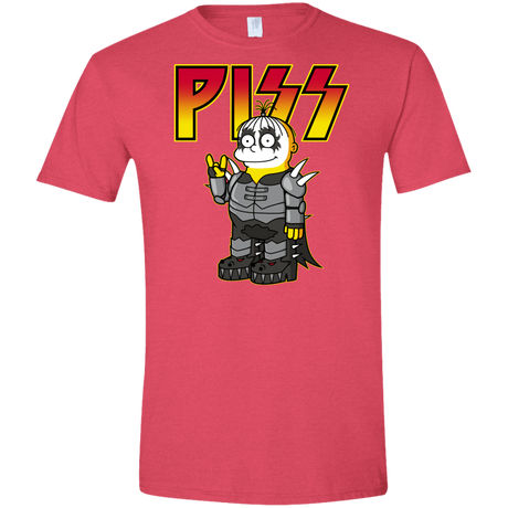 T-Shirts Heather Red / S Piss Men's Semi-Fitted Softstyle