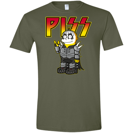 T-Shirts Military Green / S Piss Men's Semi-Fitted Softstyle