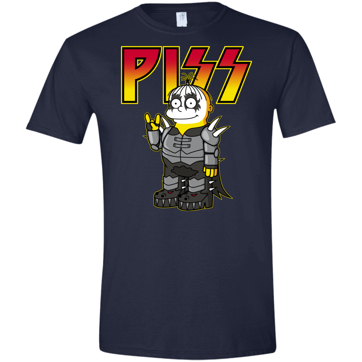 T-Shirts Navy / X-Small Piss Men's Semi-Fitted Softstyle