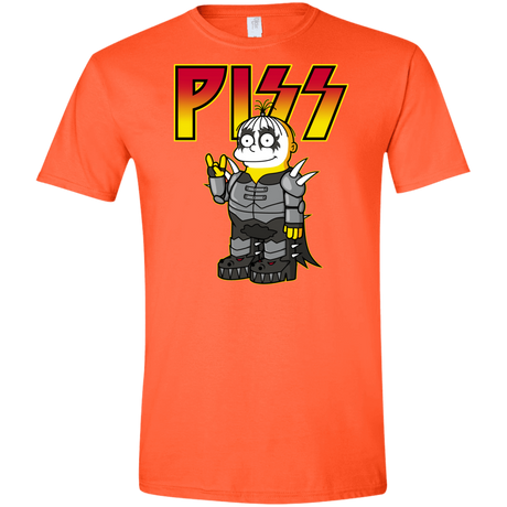 T-Shirts Orange / S Piss Men's Semi-Fitted Softstyle