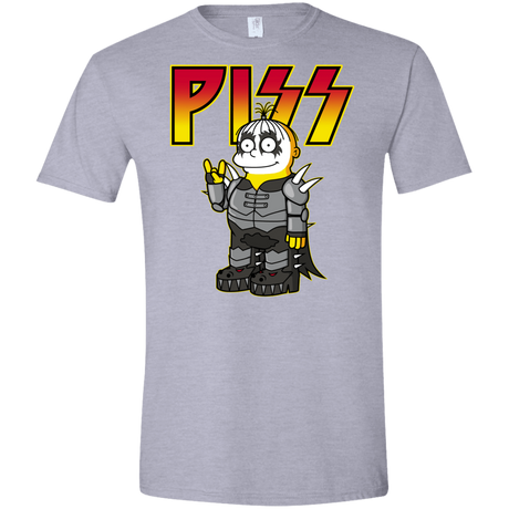 T-Shirts Sport Grey / X-Small Piss Men's Semi-Fitted Softstyle