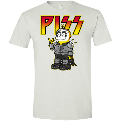 T-Shirts White / X-Small Piss Men's Semi-Fitted Softstyle