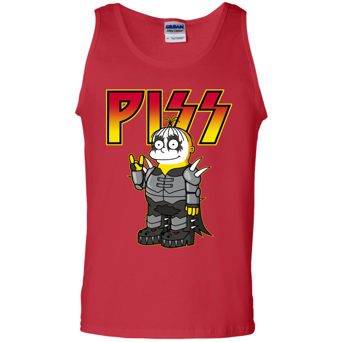 T-Shirts Red / S Piss Men's Tank Top