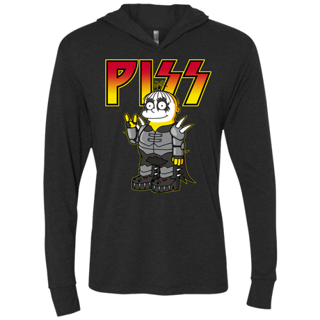 T-Shirts Vintage Black / X-Small Piss Triblend Long Sleeve Hoodie Tee