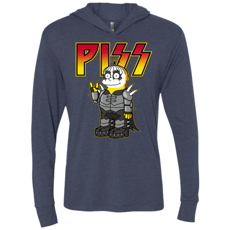 T-Shirts Vintage Navy / X-Small Piss Triblend Long Sleeve Hoodie Tee