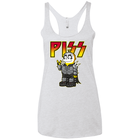 T-Shirts Heather White / X-Small Piss Women's Triblend Racerback Tank
