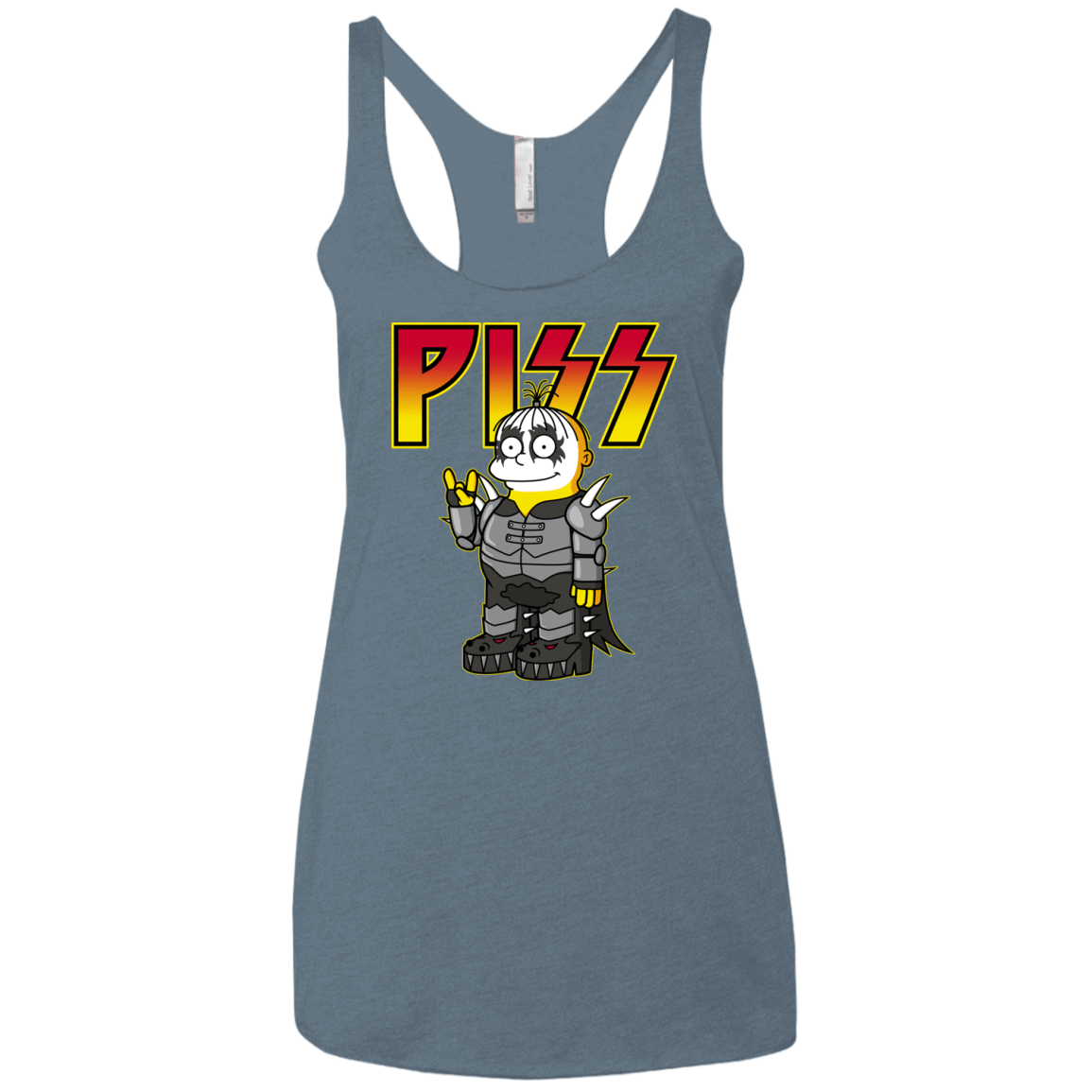 T-Shirts Indigo / X-Small Piss Women's Triblend Racerback Tank