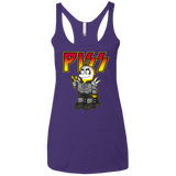T-Shirts Purple Rush / X-Small Piss Women's Triblend Racerback Tank