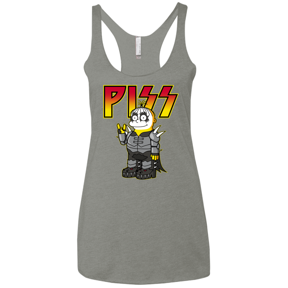 T-Shirts Venetian Grey / X-Small Piss Women's Triblend Racerback Tank