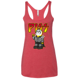 T-Shirts Vintage Red / X-Small Piss Women's Triblend Racerback Tank