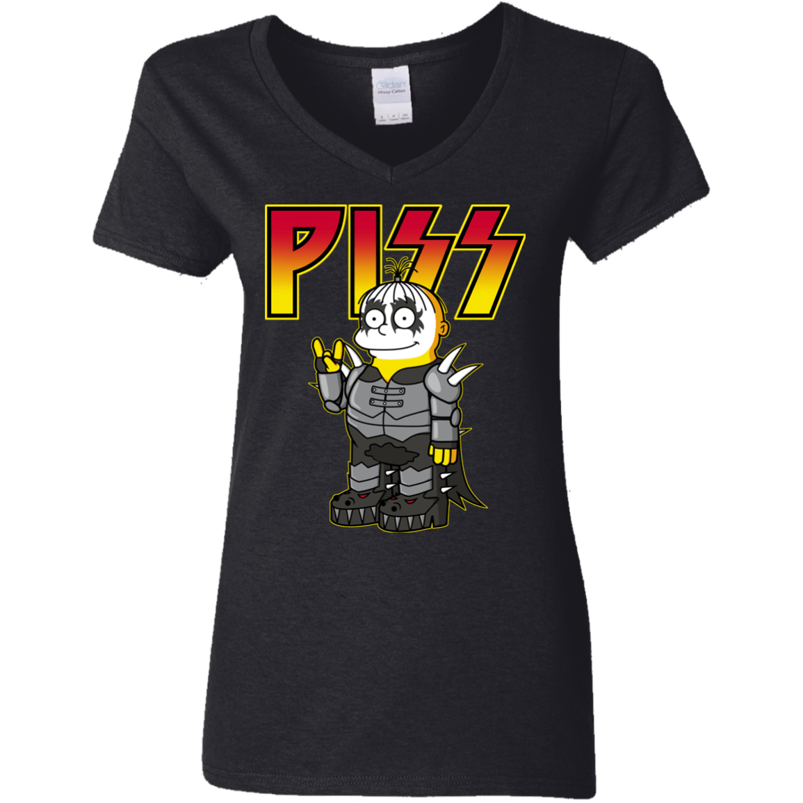 T-Shirts Black / S Piss Women's V-Neck T-Shirt