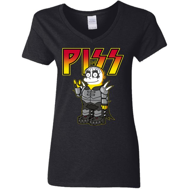 T-Shirts Black / S Piss Women's V-Neck T-Shirt