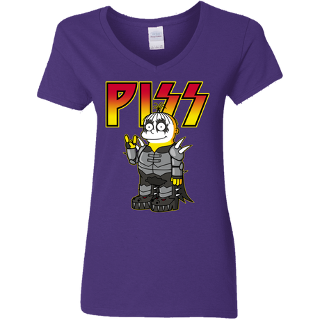 T-Shirts Purple / S Piss Women's V-Neck T-Shirt