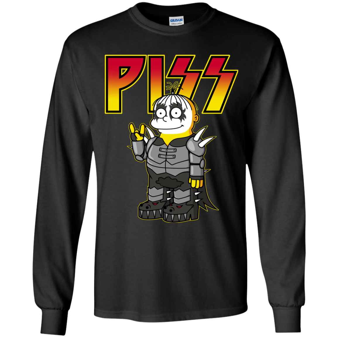 T-Shirts Black / YS Piss Youth Long Sleeve T-Shirt